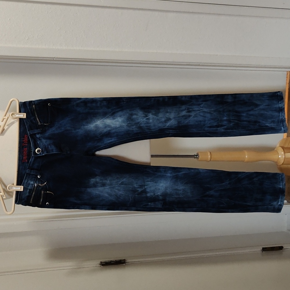 Daniela Tobler Skinny Tie Dye Rocker Jeans 29